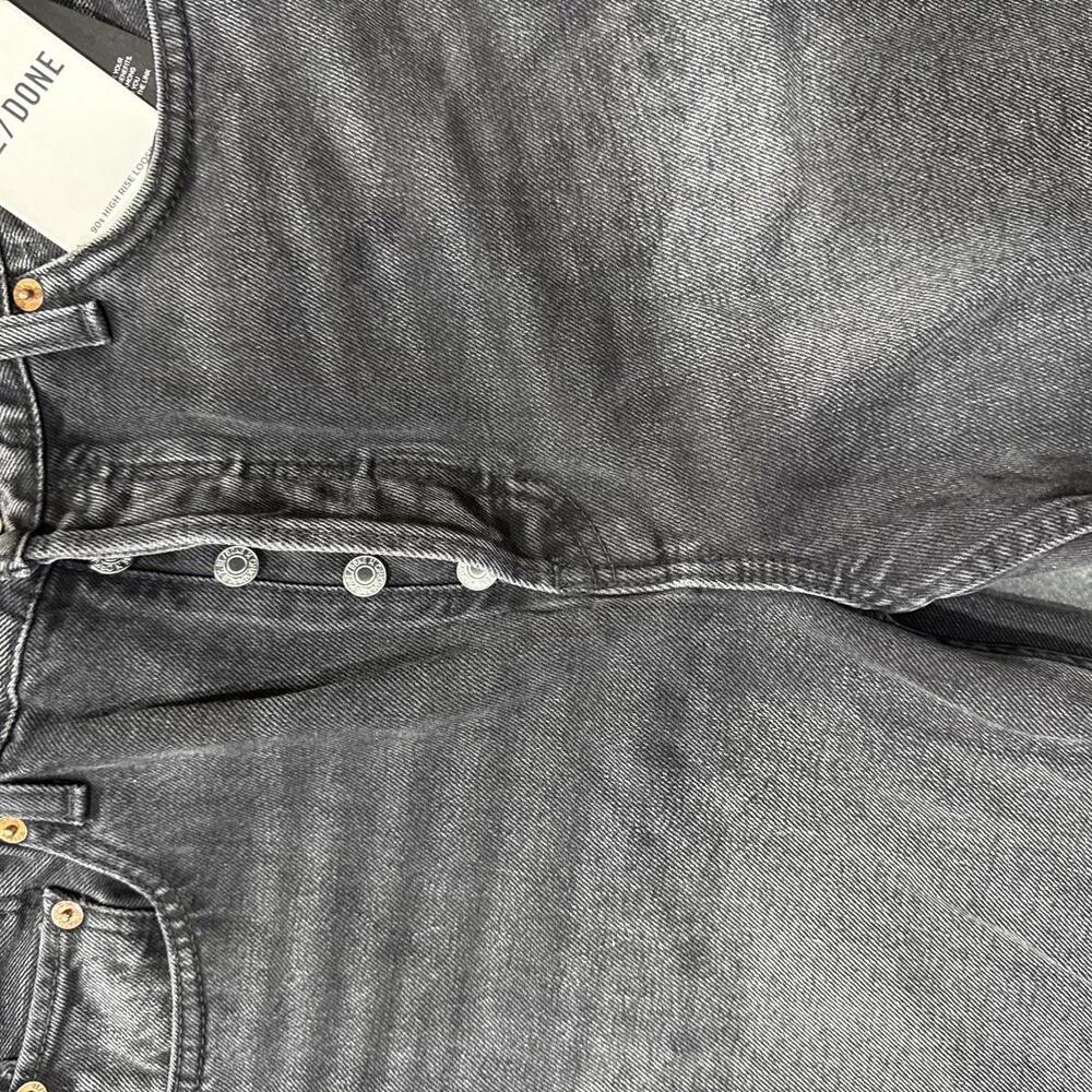 RE/DONE Black Straight Leg Jeans Size 29